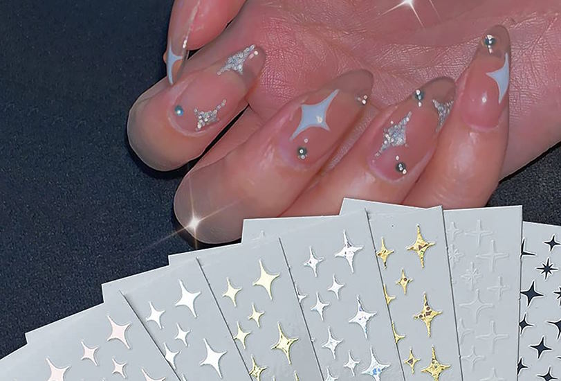 types of nail art stickers